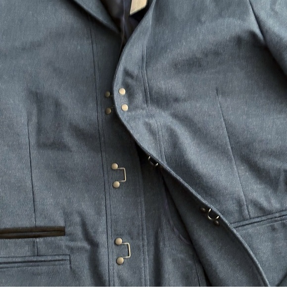 John Varvatos Men’s Wallace Jacket Blue Size 52 Medium Slim Fit New - Picture 7 of 12